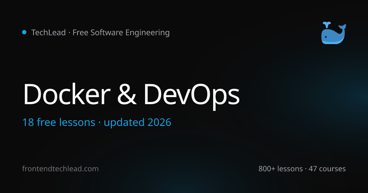 Learn Docker & DevOps - Free Docker Tutorial for Beginners (2026 ...